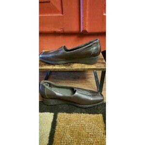 Munro 6.5 W American Walking Wedge Brown Leather Comfort Woman’s Shoes EUC READ